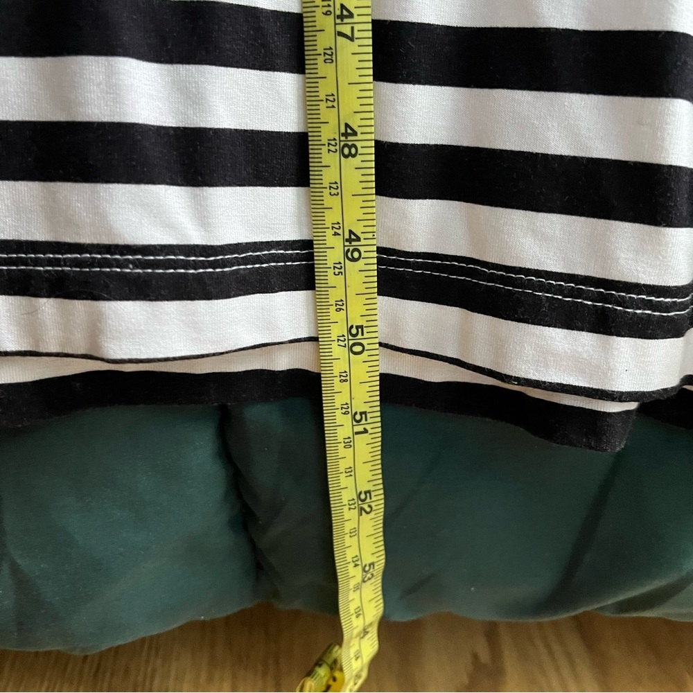 πHP x2π ST JOHNβS BAY Black and White Striped Maxi Dress - Picture 10 of 12